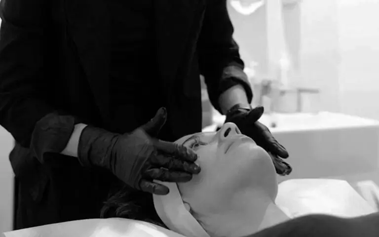 SkinCeuticals peel being applied at TCMA