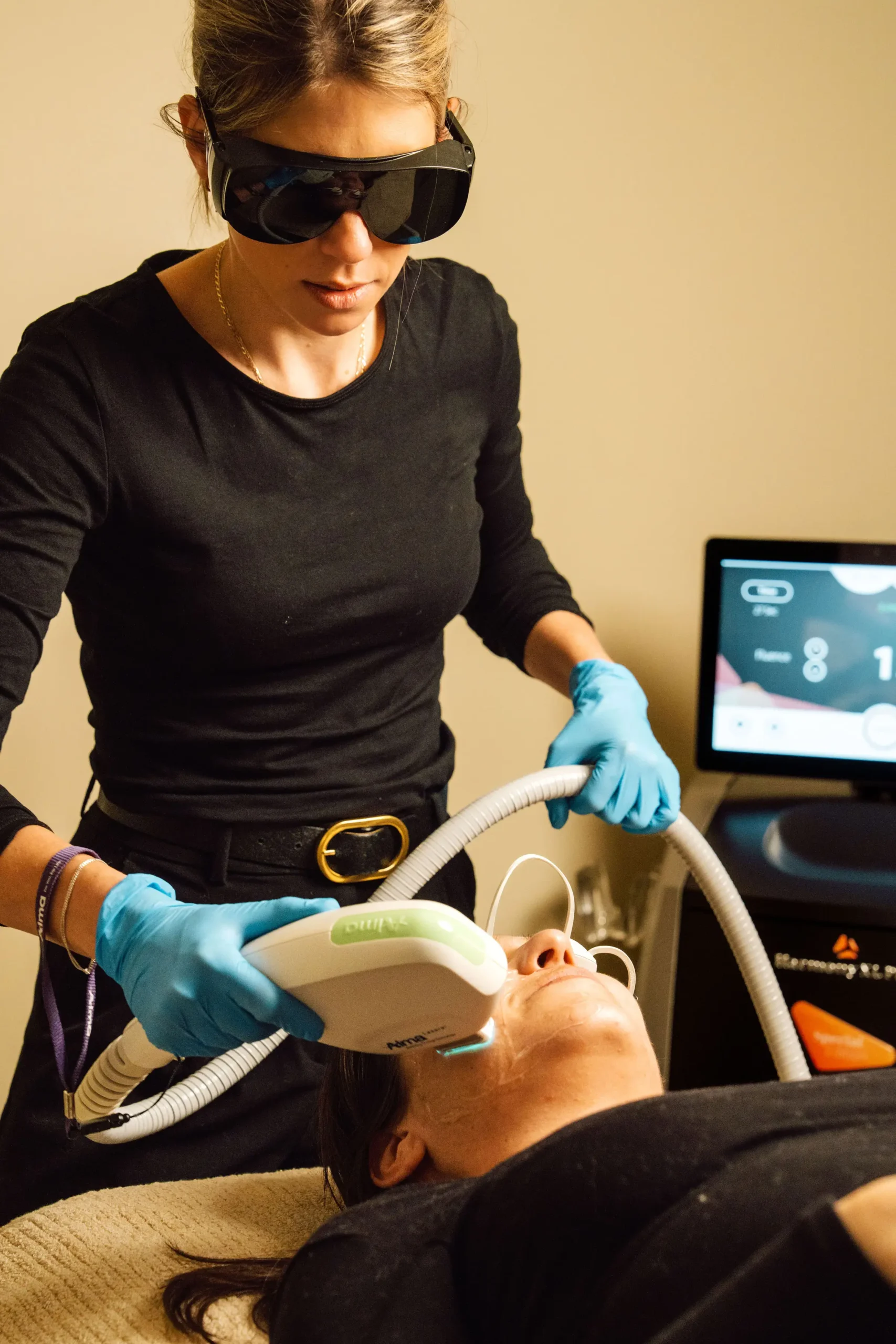 Vascular laser treatment for facial redness at The Centre for Medical Aesthetics, Surry Hills